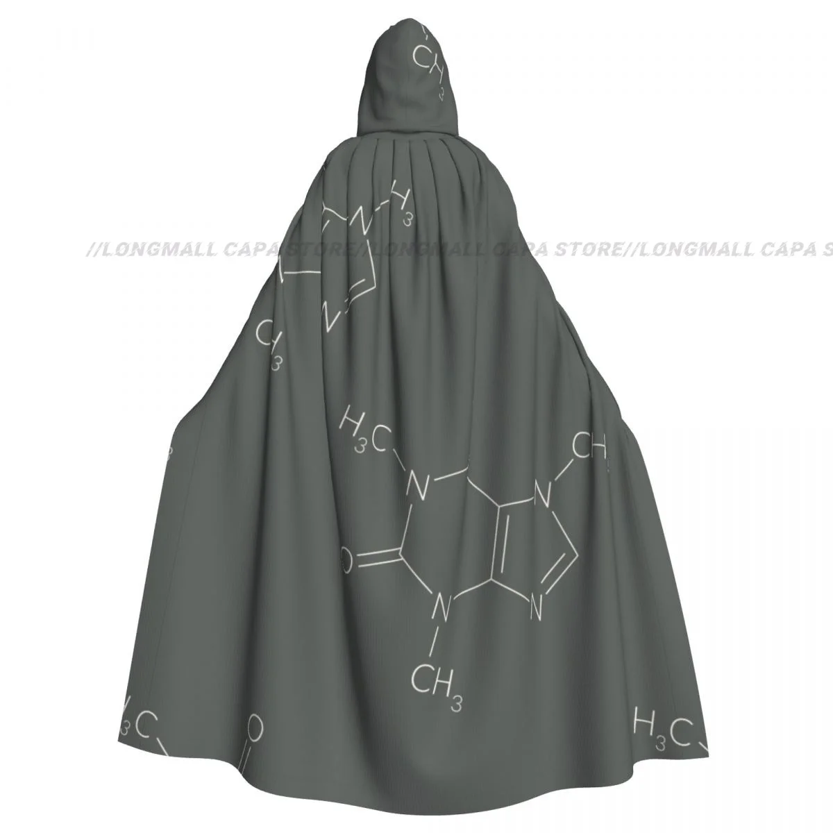 

Adult Vampire Cape Hooded Robe Formula Halloween Cloak Full Length Cosplay