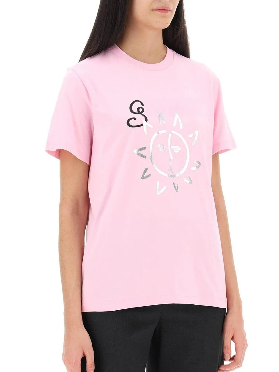 

Футболка женская с коротким рукавом, модная шикарная тенниска с принтом и надписью, Роскошный дизайнерский брендовый хлопковый топ с круглым вырезом, винтажная одежда, на лето