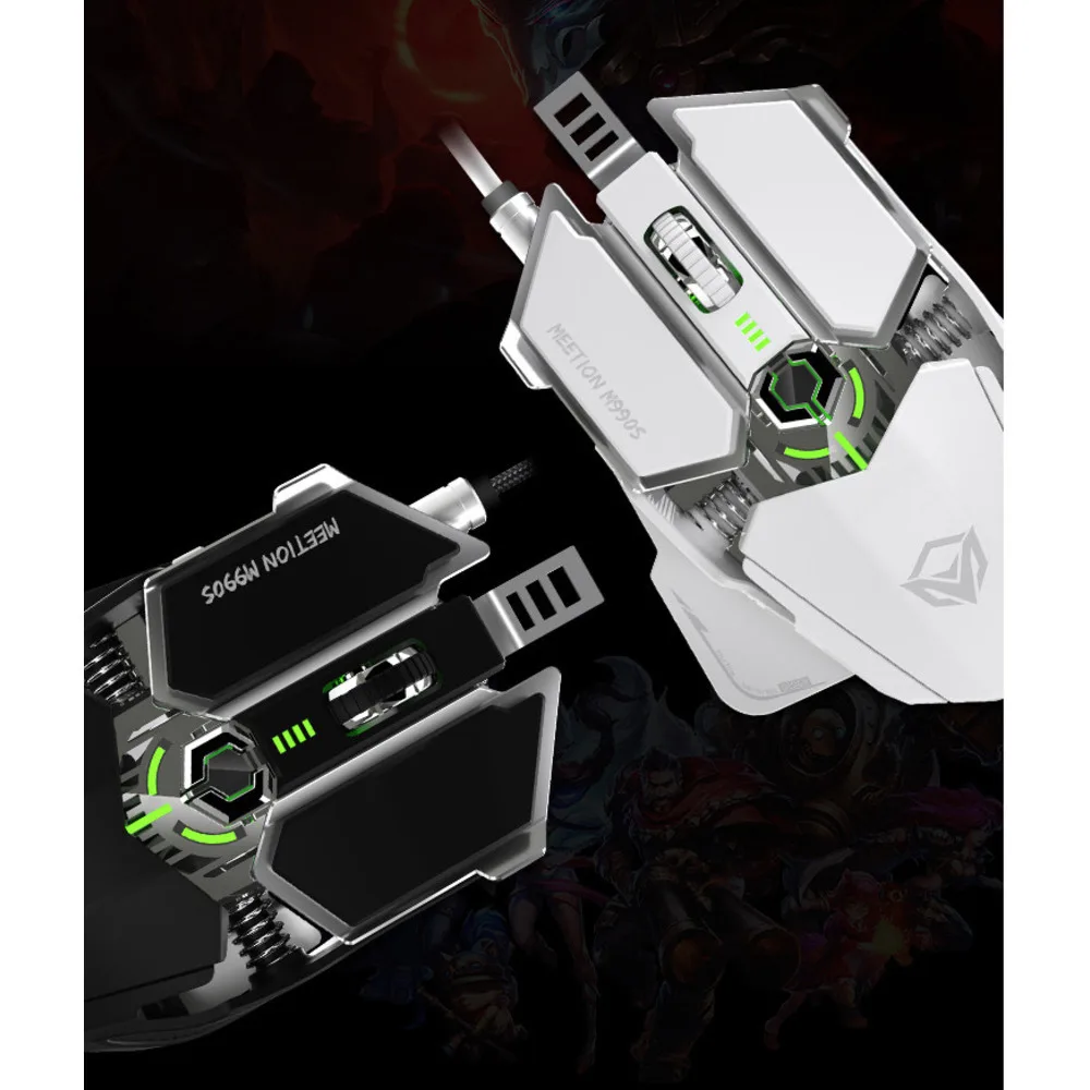 MEETION Mi Shen M990S kabelgebundene E-Sport-Gaming-Maus csgo PUBG Gun ...