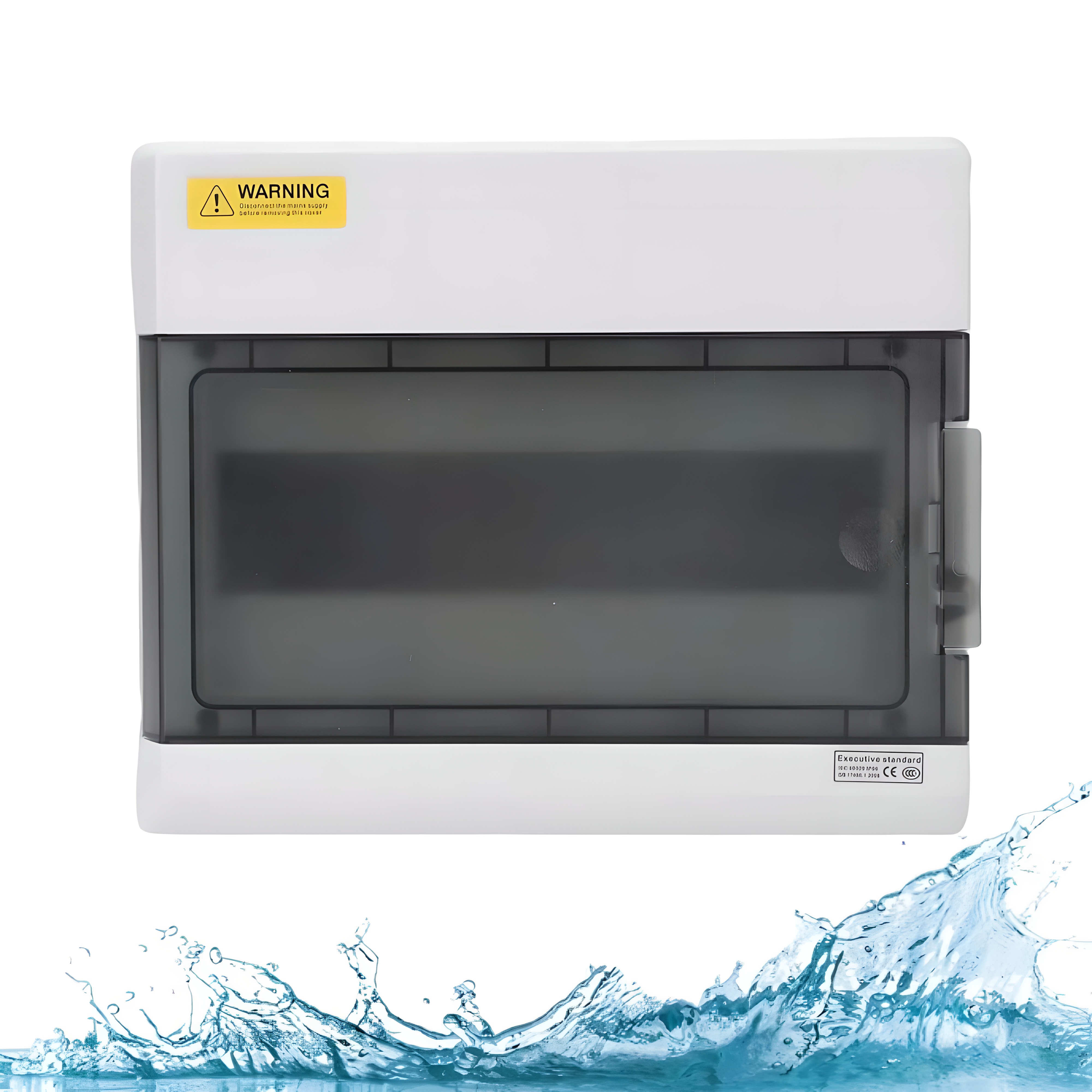 DONGY 8WAY PC Plastic Outdoor Electrical IP65 Waterproof Distribution Box Indoor Power Distribution Box 12 WAY 10.4*8.7*4.3 Inc