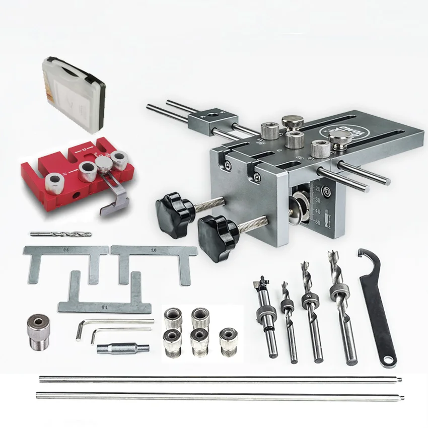 New Extended 600mm Three In One Punchling Locator Wood Dowel Drilling Jig For Furniture Fast Connecting Woodworking Drill Guide