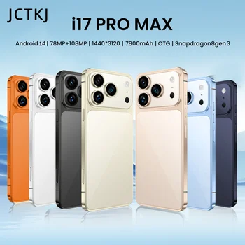 Global Vision 17 Pro Max Smartphone 5G Android 14 16GB RAM 1TB ROM 6.3 Inch Phone 2280x1080HD 24+48MP 4 5G Network Mobile Phone