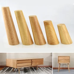 1Pcs Wood Furniture Legs Slanting Straight Wooden Sofa Legs Feet Coffee Table Bed Cabinet Replacement Feet Sloping Feet