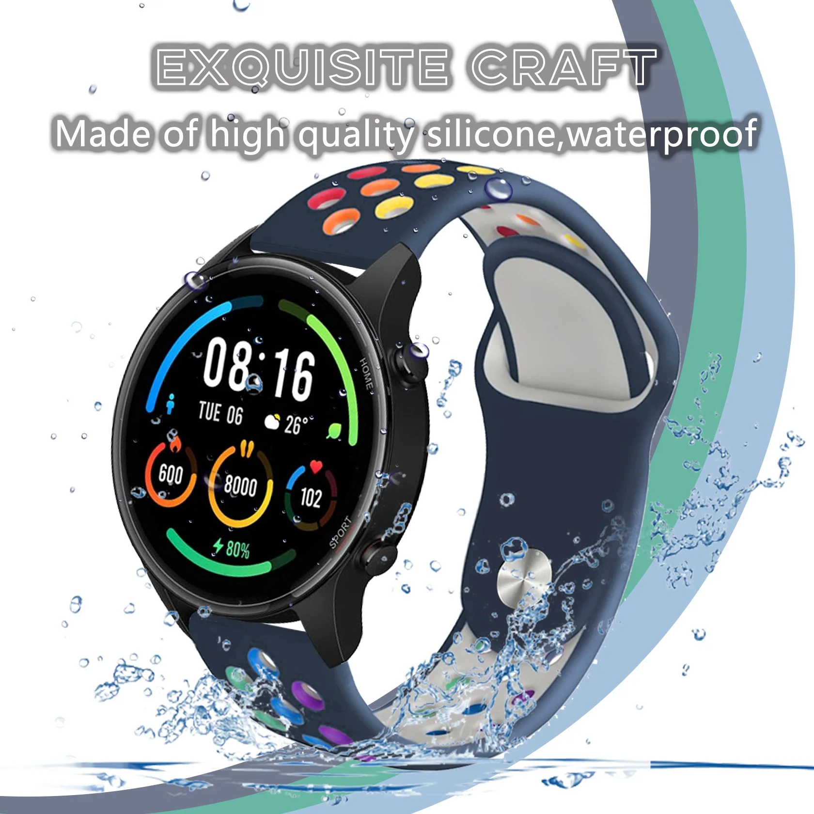 Correa Silicona Sport 2 para HUAWEI WATCH GT2 46mm - GT2 PRO