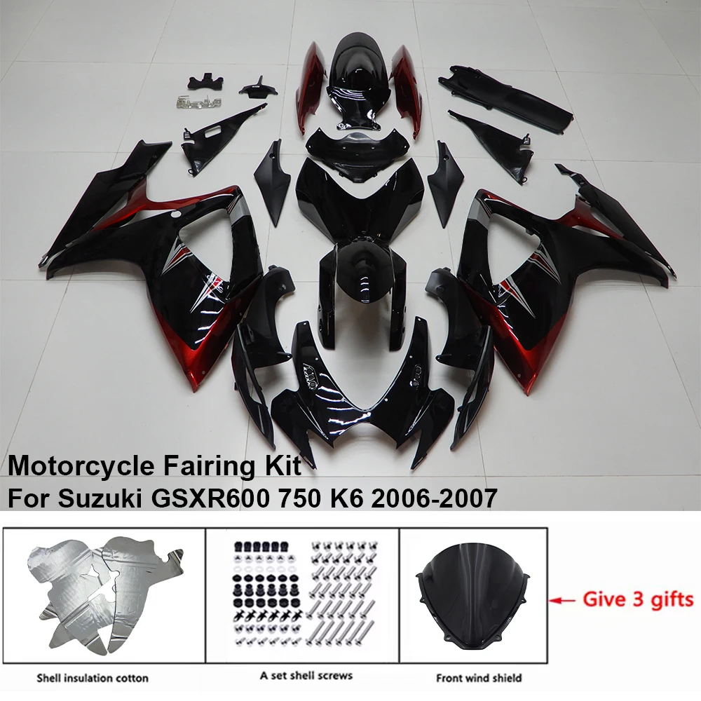 

For SUZUKI GSXR 600 750 2006-2007 Fairing R/Z S60703 Motorcycle Set Body Kit decoration Plastic Guard Plate Accessories Shell
