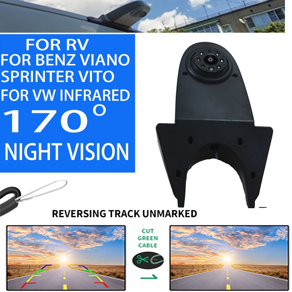 Car Reverse View Rear View Camera Fisheye lens Special for RV For Mercedes Benz Viano Sprinter Vito For VW Infrared Vehicle