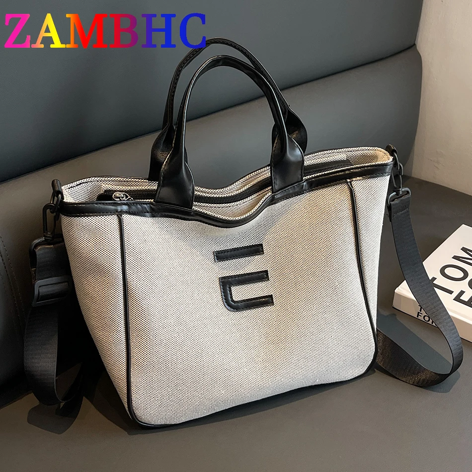 

High Quality Cloth Casual Tote Large Capacity Shoulder Crossbody Bags for Women 2023 Designer Brand Trend Female Travel Handbags
