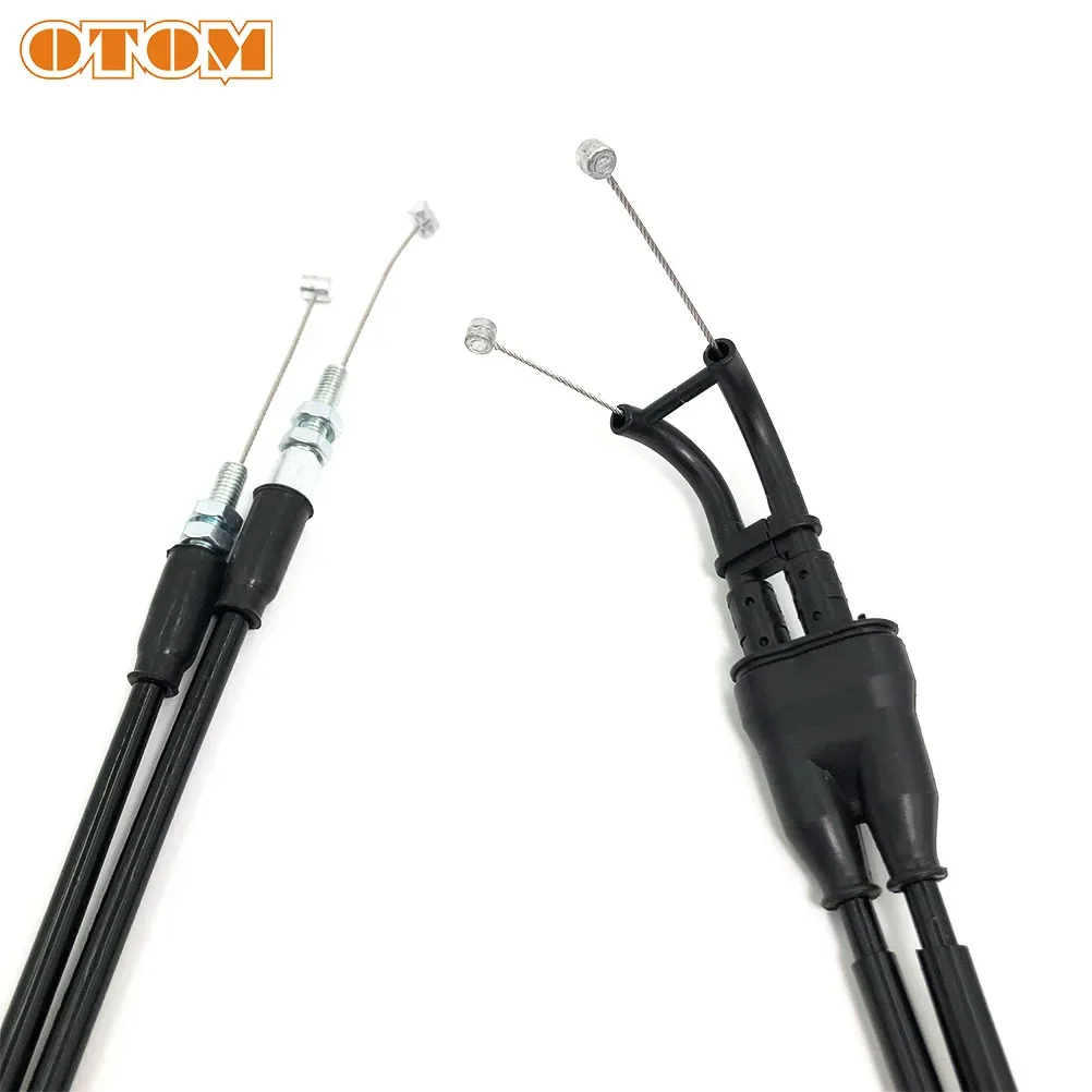 OTOM Motorcycle Throttle Cable Accelerator Pull Line Fuel Pipes Steel Wire For KTM HUSQVARNA EXC SXF XCF FE FC 250 350 450 500 motorcycle throttle cable