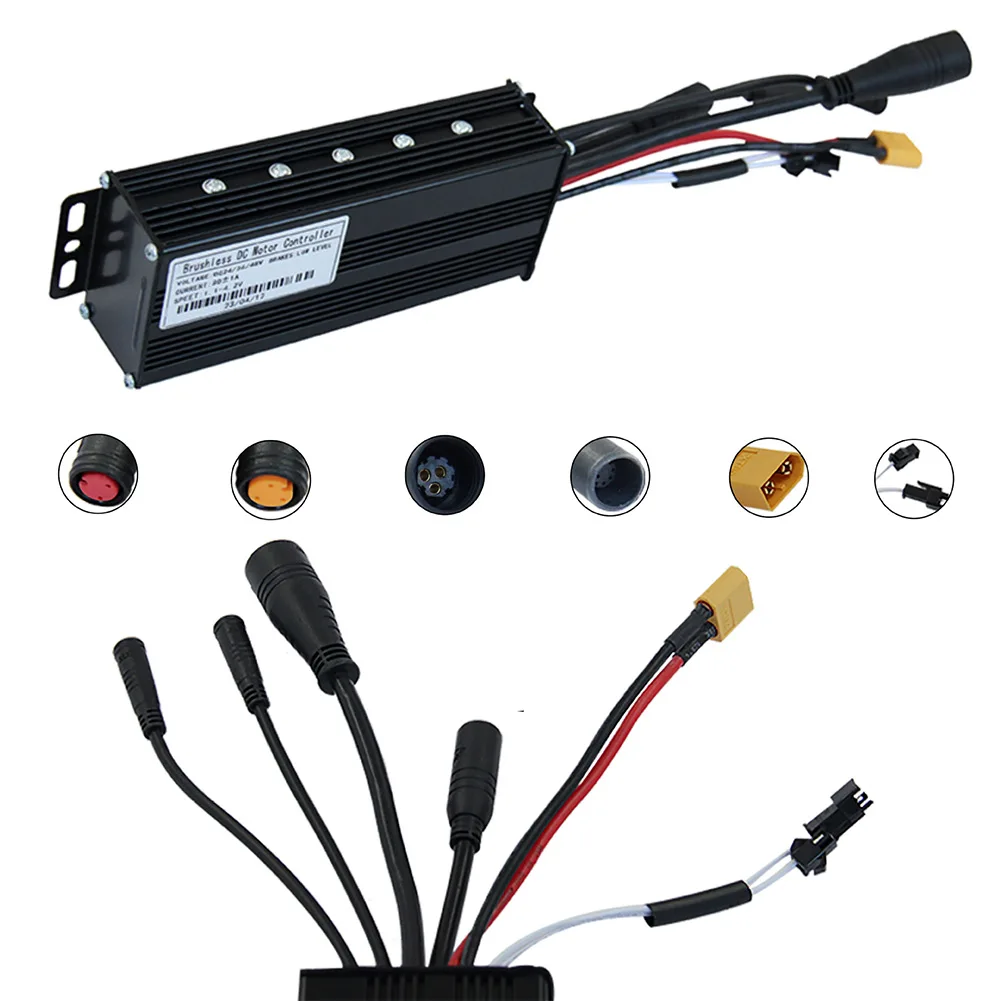 

Ebike Controller 24V36V48V-30A 750W 1000W Sine Wave Three-mode Controller For Brushless Motor Electric Bike Accessories