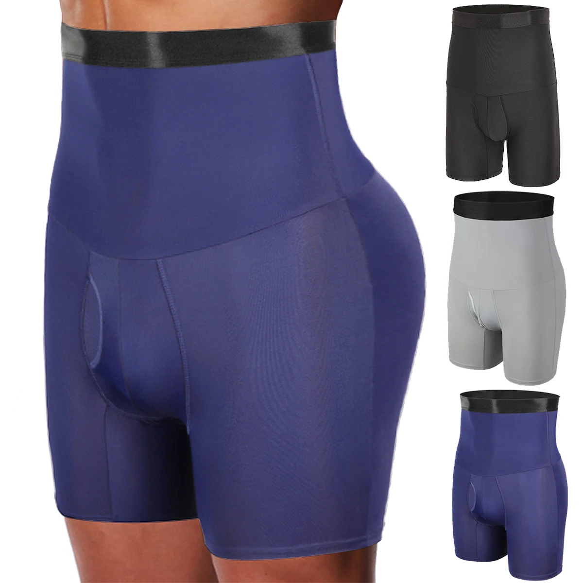 Body Shaper Waist Trainer Men High Waist Control Panties Underwear Boxer Briefs Tummy Shaping Shorts Slimming Trainer Compression Shapewear body shaper,waist trainer