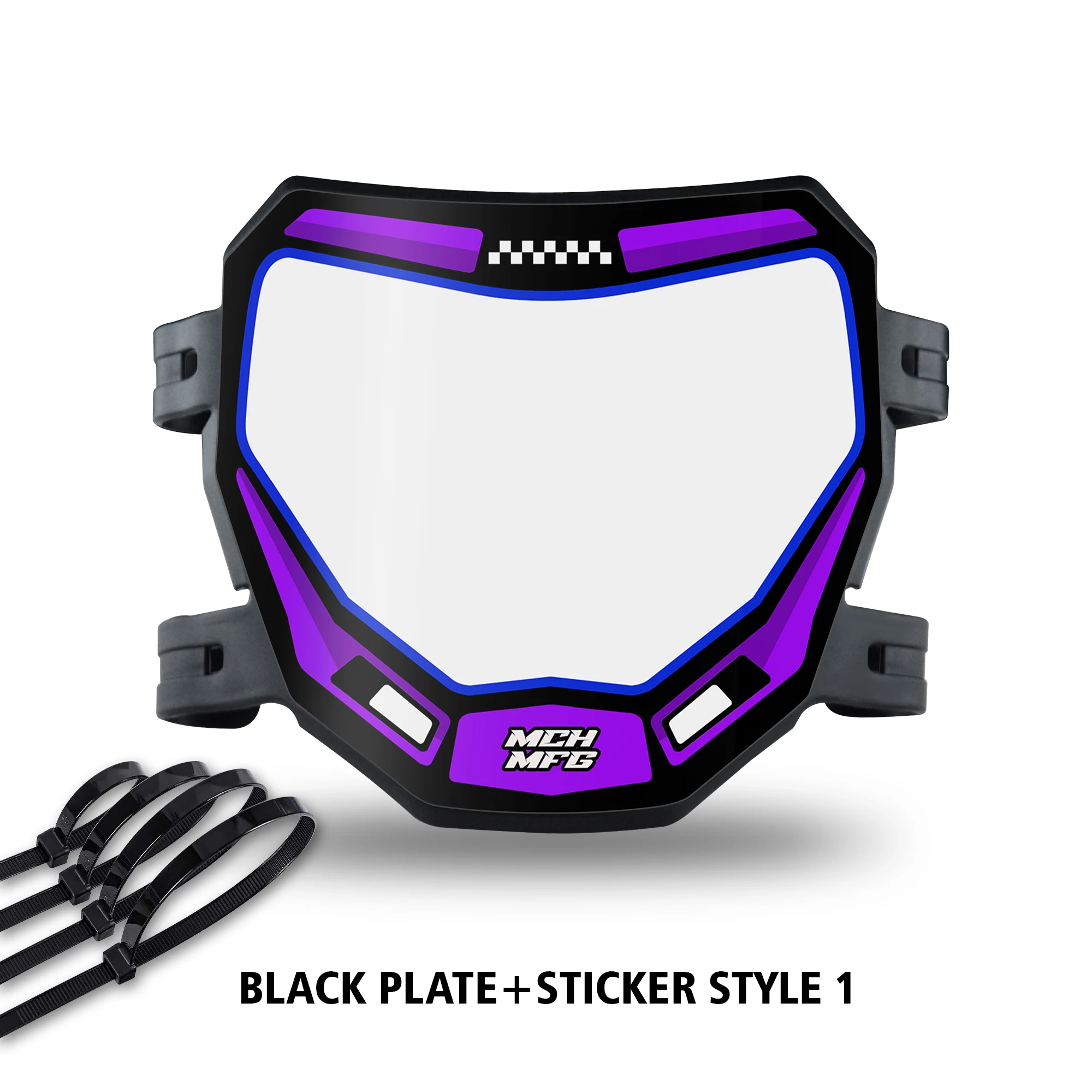 Universal Electric Bike Number Plate - Premium Motorcycle Accessory