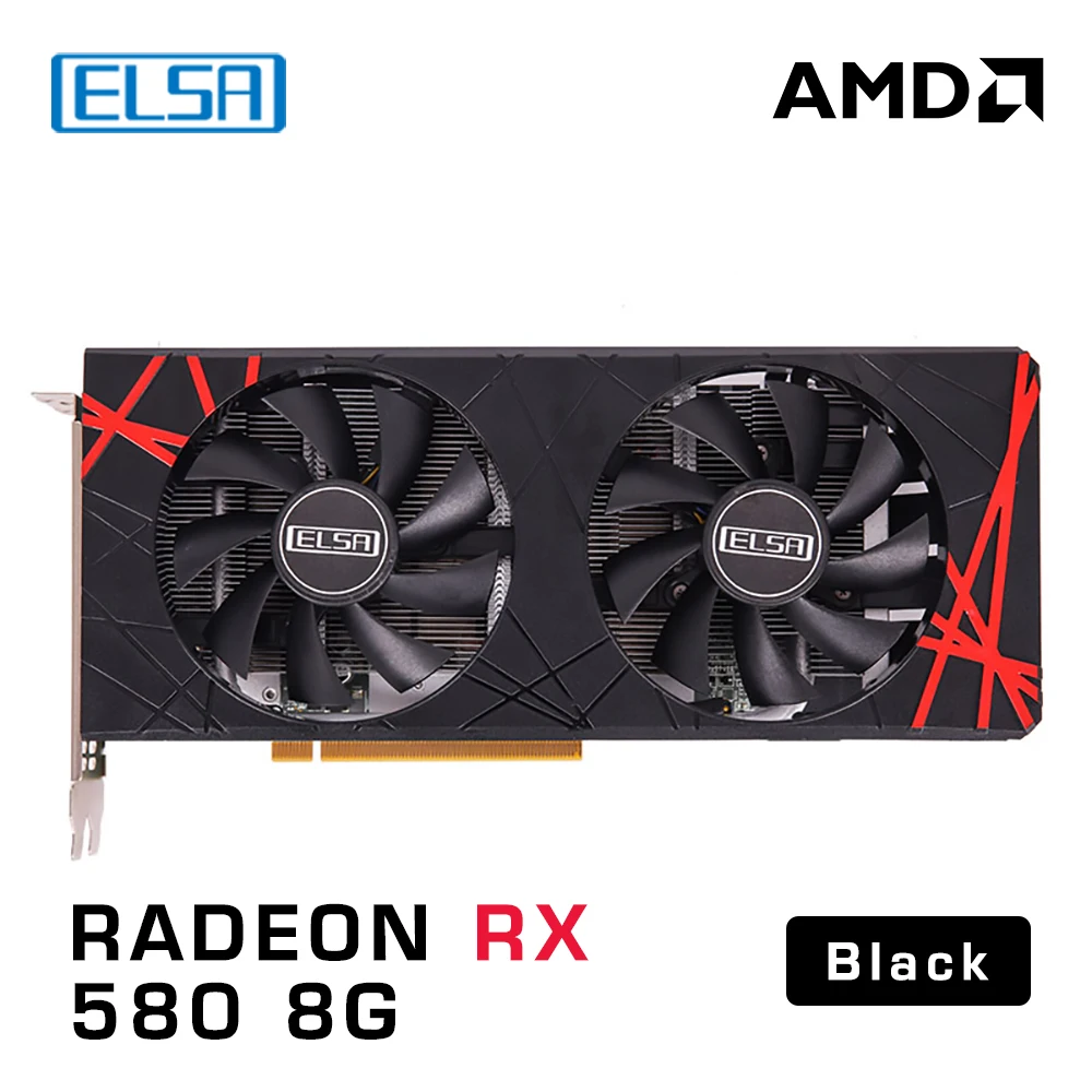 GPU-ELSA-AMD-Radeon-RX-580-8GB-GDDR5-2048SP-256-bits-negro-para-juegos ...