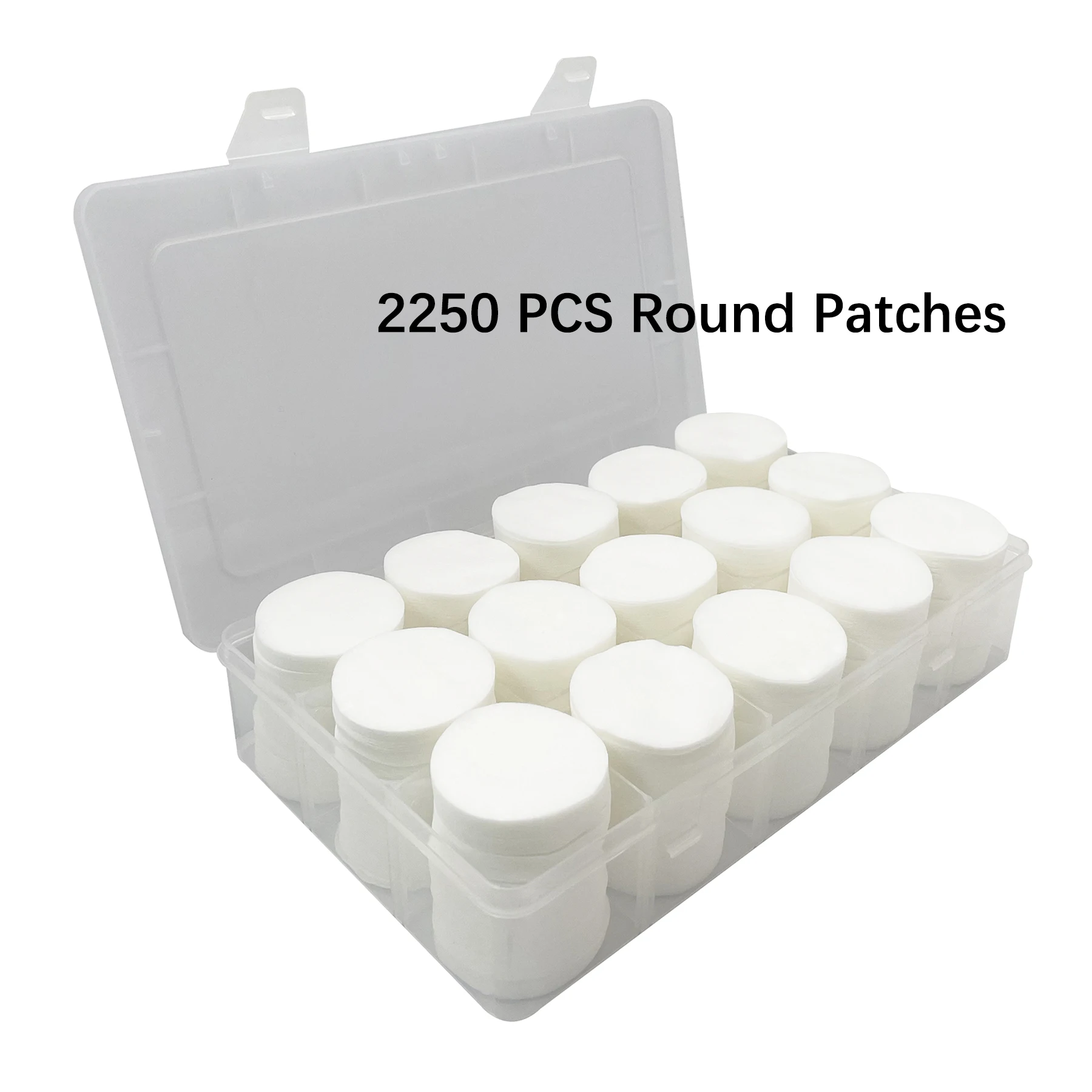 2250 قطعة بقع تنظيف البندقية في صندوق تخزين 2 "مرب...