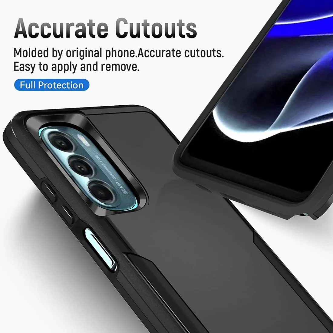 Enhanced Protective Shockproof Dual-Layer Case with Screen Protector