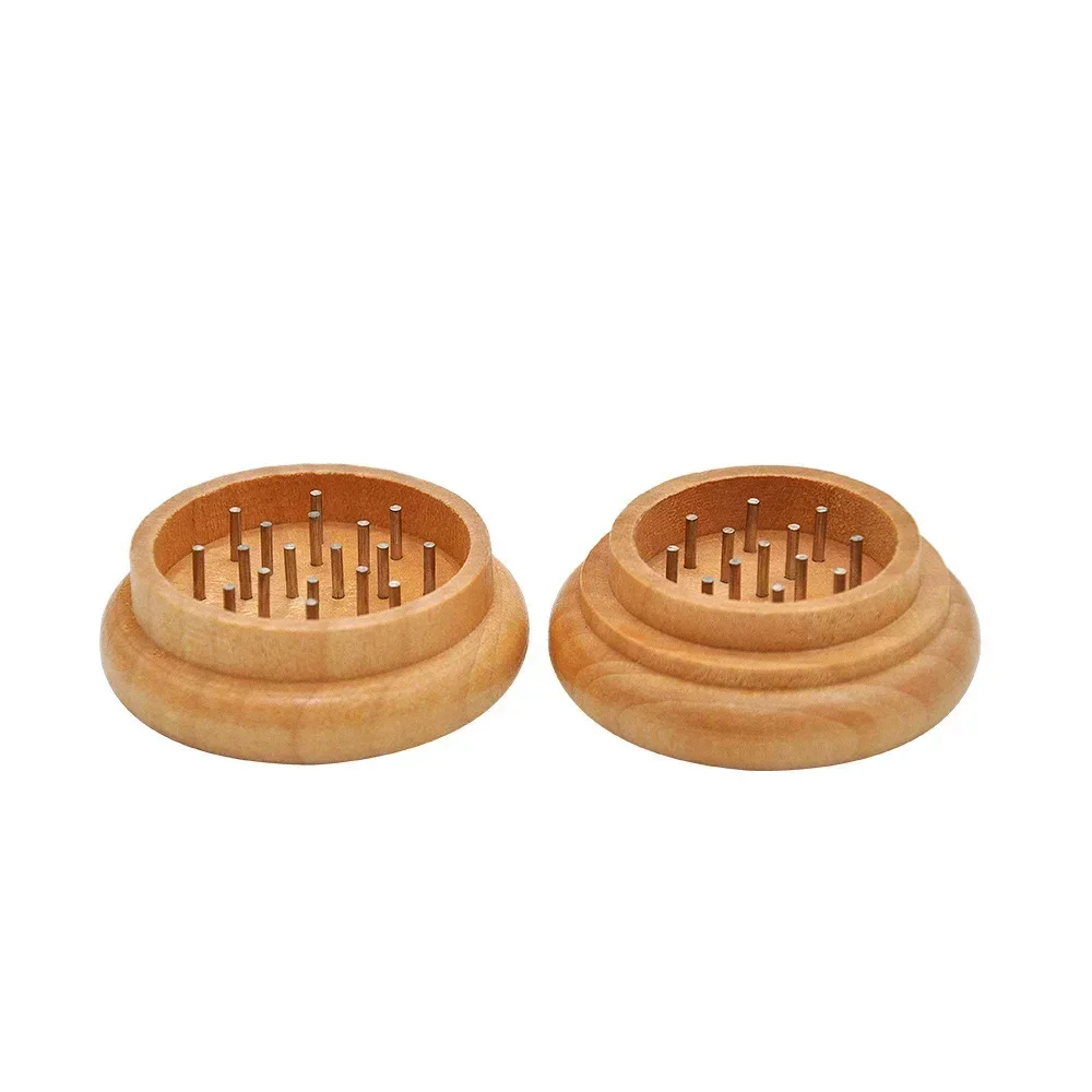 Wooden vanilla crusher 55mm 2-layer Kitchen DIY supplies Spice cutting machine Herb grinder