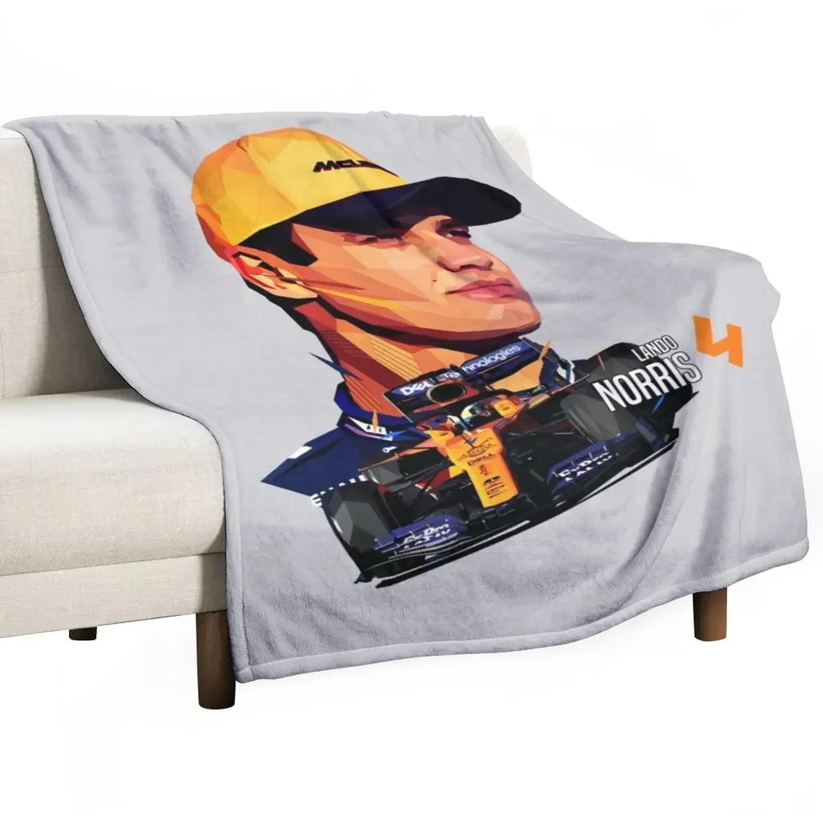 

Lando Norris Low Poly V2 Throw Blanket Sofa Quilt Retros Blankets