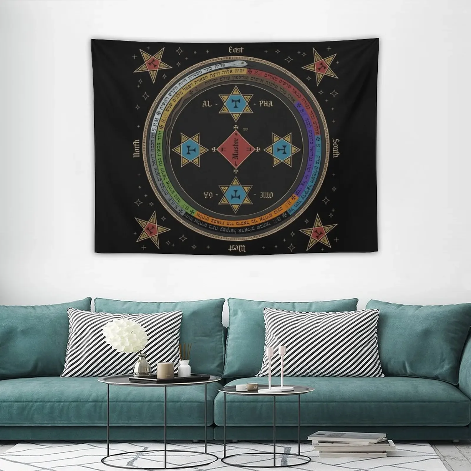 CianArs Goetia Circle Tapestry Mushroom Decoration Bedroom Tapestry