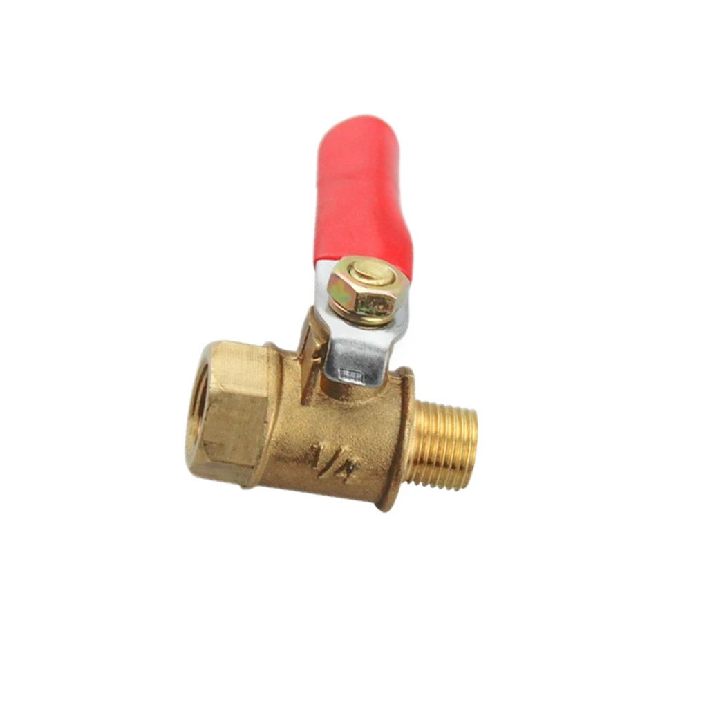Brass Ball Valve Dual Ends Male Female Thread Garden Hose Connector