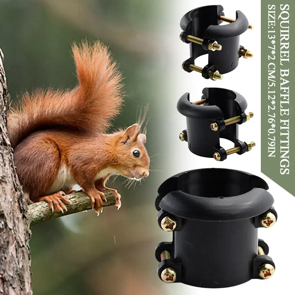 Squirrel Baffle Pole Protects Hanging Bird Feeders Feeding Shield Durable Pole Mounted for Yard Garden Porch Squirrel Baffle