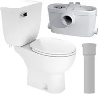 Saniaccess 3 + Toilet Bowl Elongated + Toilet Tank Bundle - Residential - WhiteMAKES MAINTENANCE A BREEZE 1