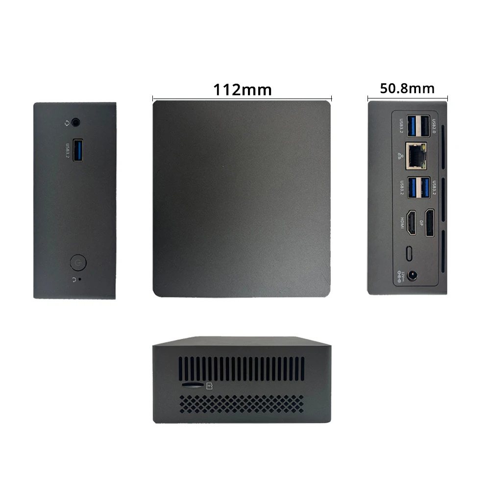 SOYO M2 ÷ ̴ PC ӿ ǻ,  12  N100 CPU DDR4, 16GB RAM, 512GB SSD,   WiFi, BT4.2, USB3.2 DP,  11