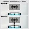 TV Stand with Mount and Power Outlet, Swivel TV Stand Mount with LED Lights for 32/45/55/60/65/70 inch TV 6