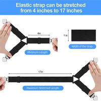 4pcs/set Elastic Bed Sheet Grippers Belt Fastener Bed Sheet Clips Mattress Cover Blankets Quilt Holder Textiles Organize Gadgets 3