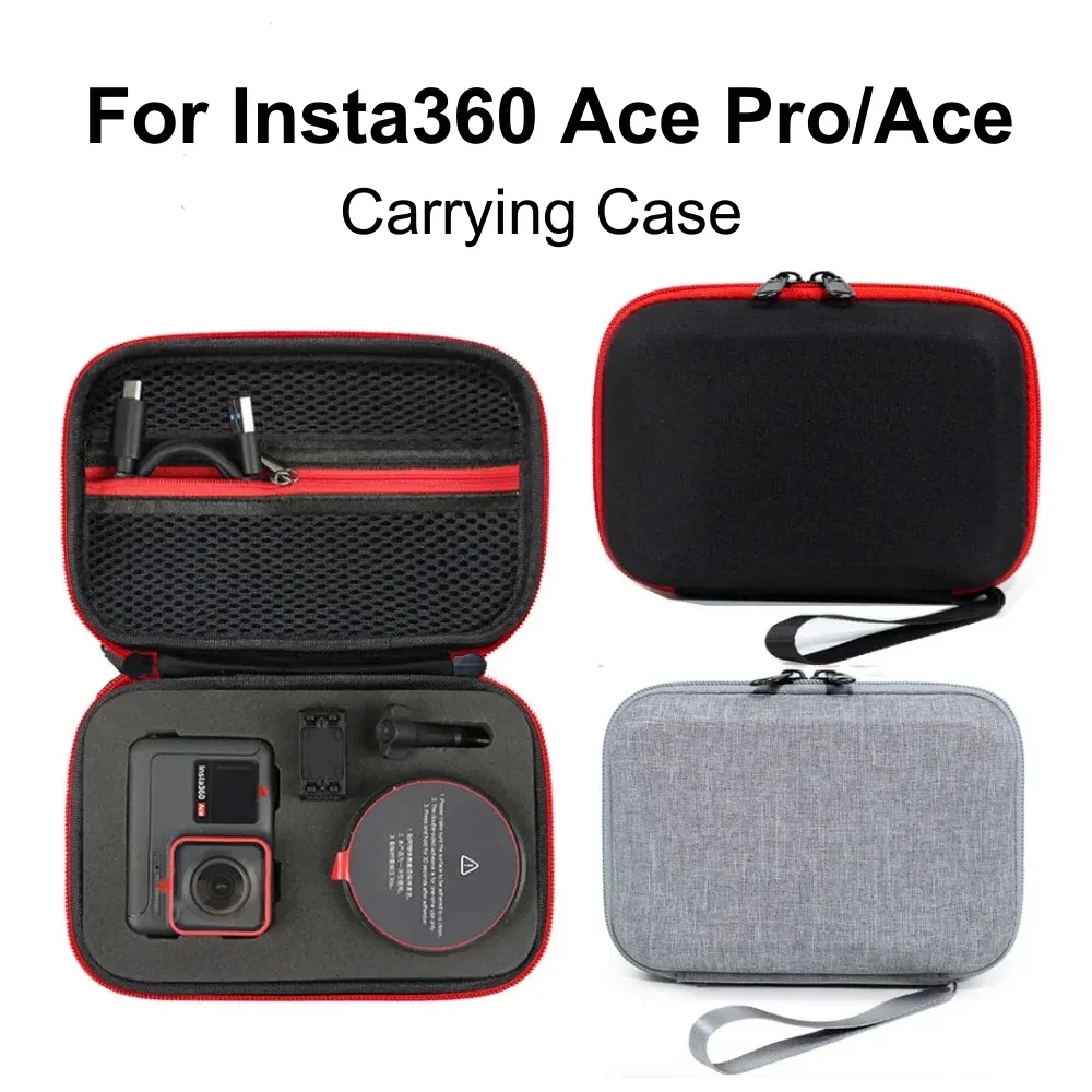 

Сумка для Insta360 Ace Pro/Ace, Портативная сумка для хранения спортивной фотокамеры, защитная коробка для аксессуаров Insta360 Ace Pro