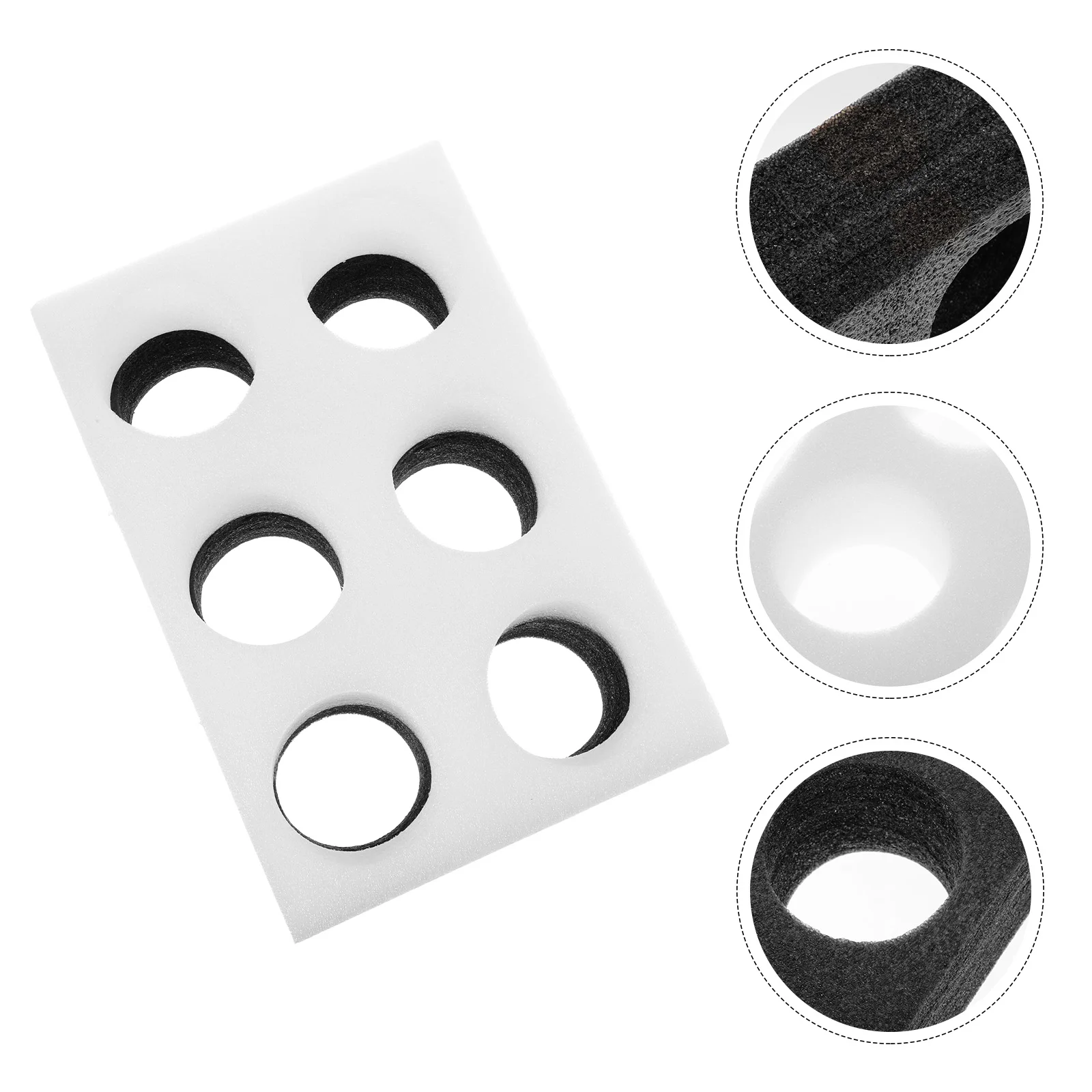 

2/3/4/5/6/8/9 Hole Pearl Cotton Cup Holder Drinks Packing Carrier Trays Milk Tea Beverage Takeout Fixing Tray