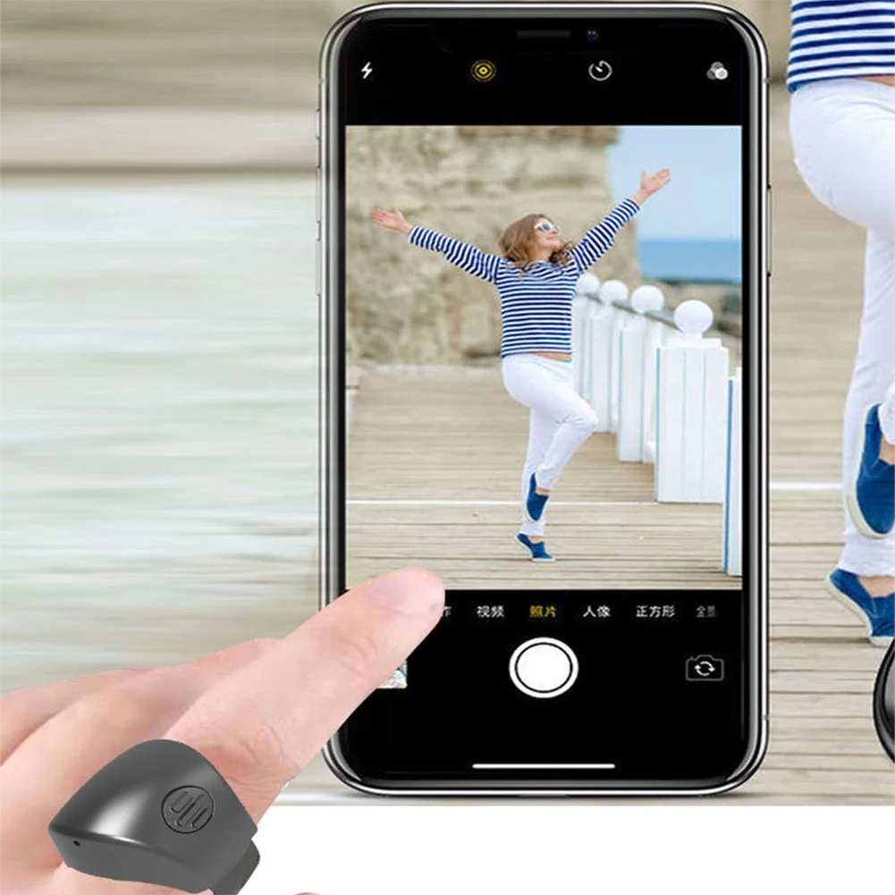 Remote Control Button Capture Moments Wireless Camera Controller For Selfies Compatible With All Smartphones