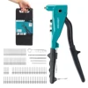 Libraton Heavy Duty Rivet Gun Pop Rivet Gun Set Professional Hand Riveter Manual Riveting Tool for Metal Wood and Plastic 1