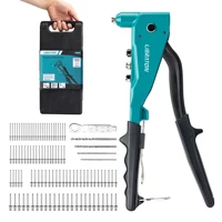 Libraton Heavy Duty Rivet Gun Pop Rivet Gun Set Professional Hand Riveter Manual Riveting Tool for Metal Wood and Plastic 1