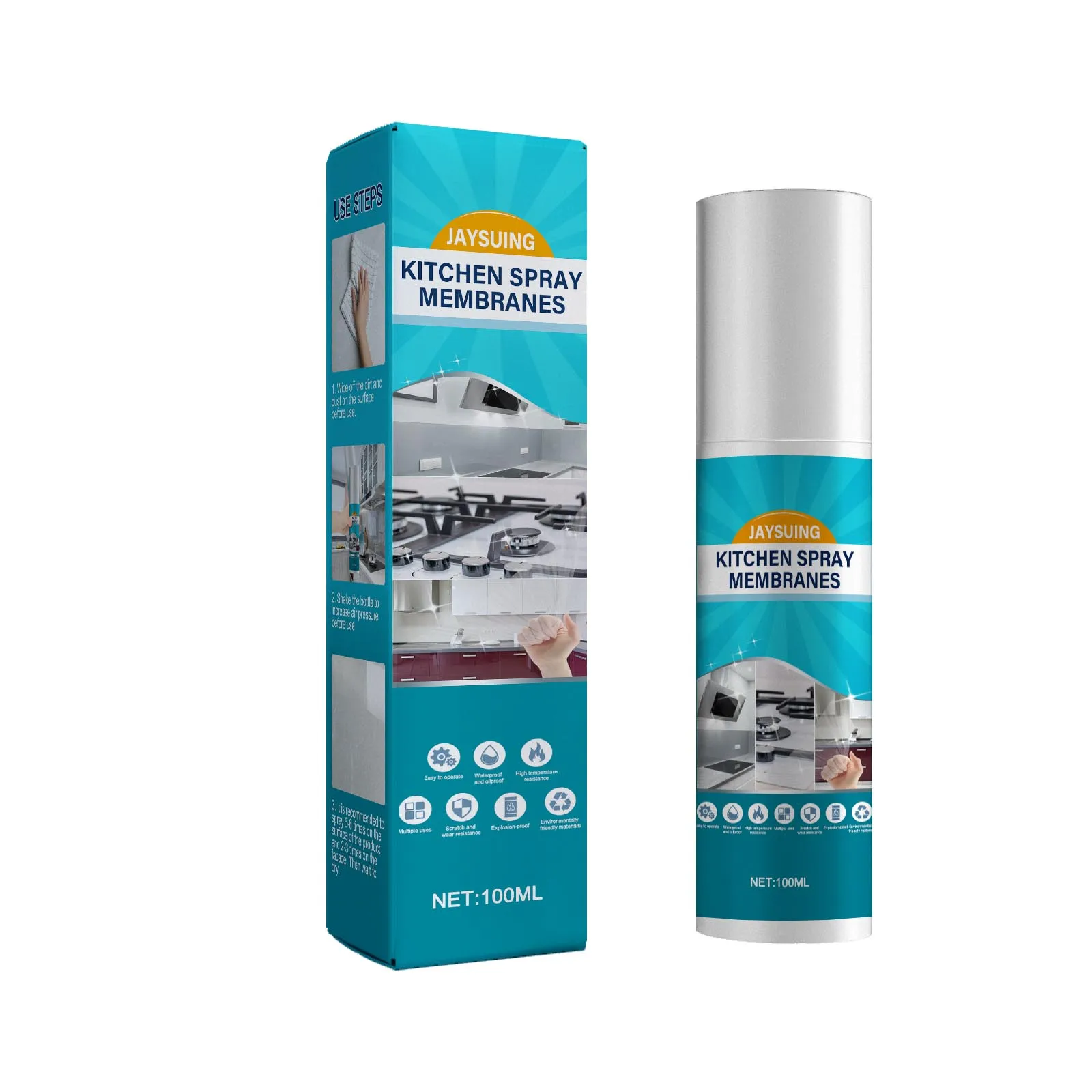 Kitchen Spray Membranes Portable Anti oil Spray Range Hood Heavy Oil