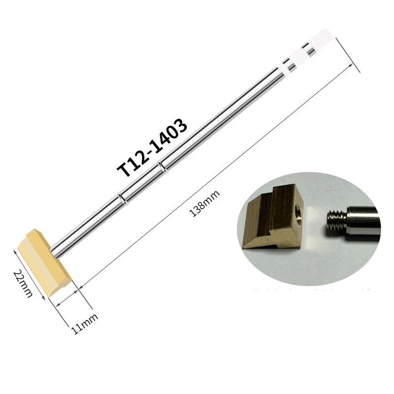 Enhanced Electric Soldering Iron Tip with Rapid Heating and T-Shaped Shovel Head