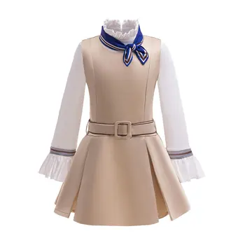 M3GAN 2 Costume per ragazza Set Halloween Megan Vestito cosplay per bambini + Camicia bianca 2 pezzi Vestito per tuta per bambini 1