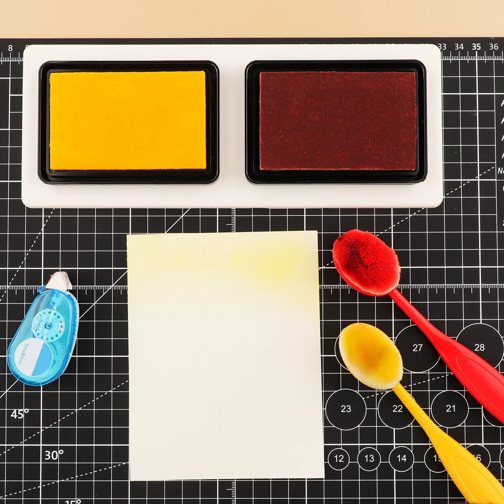 Rectangle/square Inkpad Holder Non-Slip Silicone Ink Pad Holders To Help Ink Pad Stay Put On Smooth Surfaces DIY Craft Mat