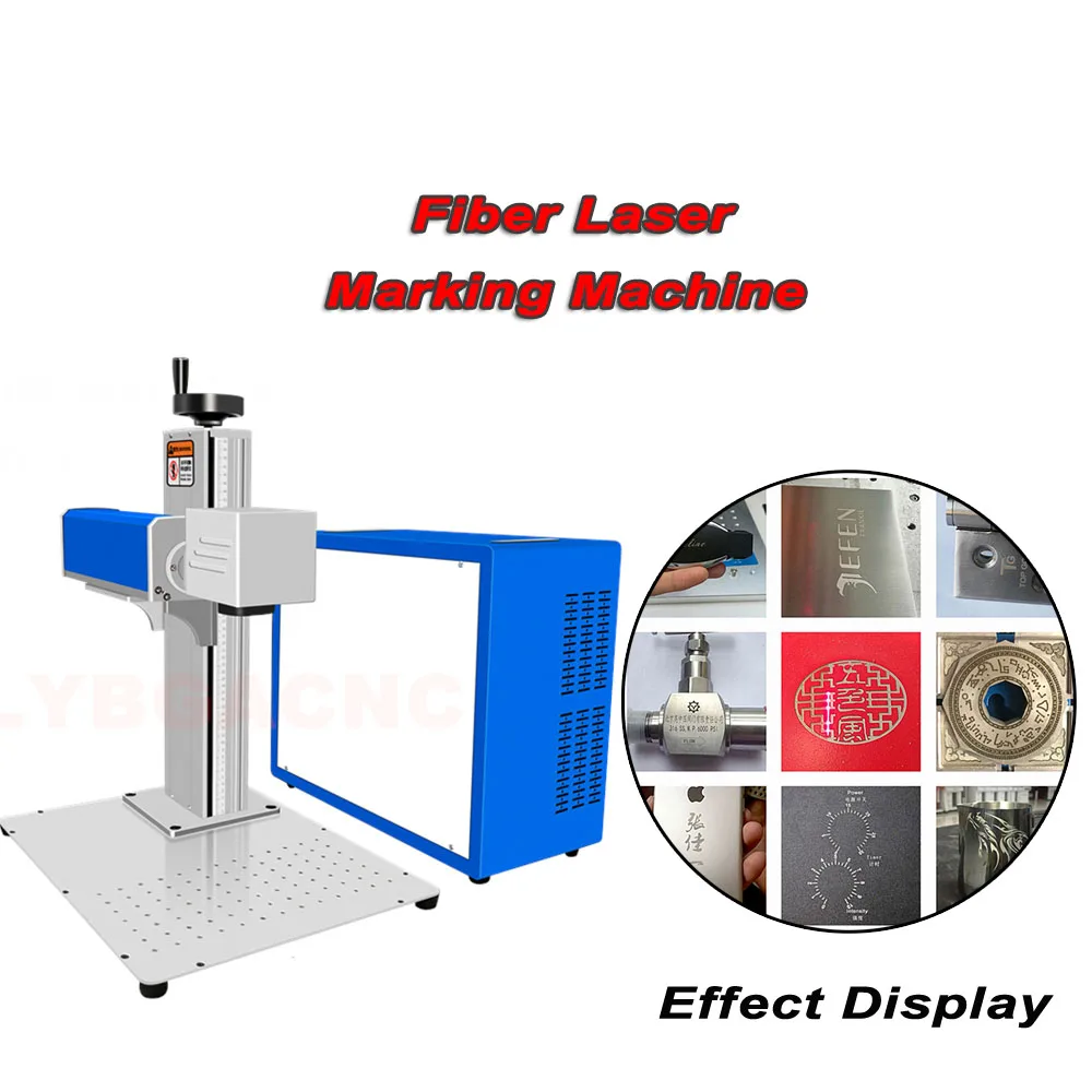 

LY Desktop 30W Raycus Laser Galvo Scanner Align System Fiber Nameplate Marking Machine For PVC Plastic Stainless Steel Engraving