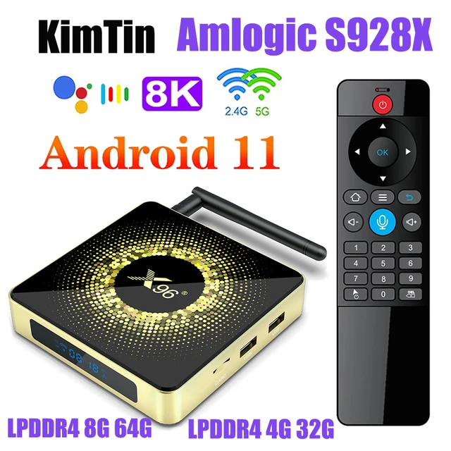 Boîtier Smart Tv X96 X4, S905x4, 4 Go/64 Go, 8k, Android 11, Lecteur  Multimédia, Décodeur Connecté Avec Wifi Double Bande Bt4.1, 2.4/5ghz - Set  Top Box - AliExpress