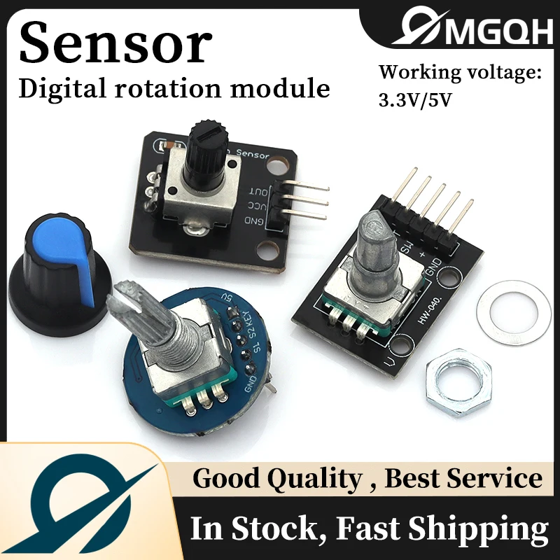 MGQH 360 Degrees Rotary Encoder Module For Arduino Brick Sensor Switch ...
