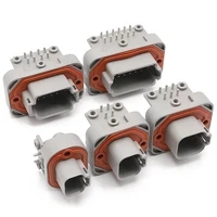 DT13 Series  Waterproof  Automotive PCB Right-Angle Header Connector 2/3/4/6/8/12Pin Male/Female Kit for Car Truck Bus Marine 6