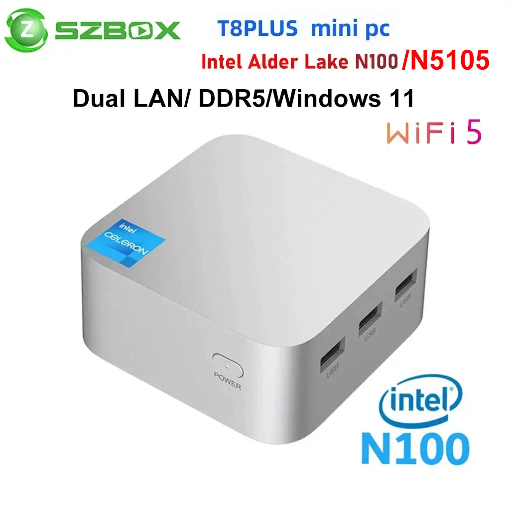 T8PLUS N100 16GB 512GB ミニPC Acemagic T8 Plus N100レビュー：HDMI 3ポート搭載のN100ミニPC