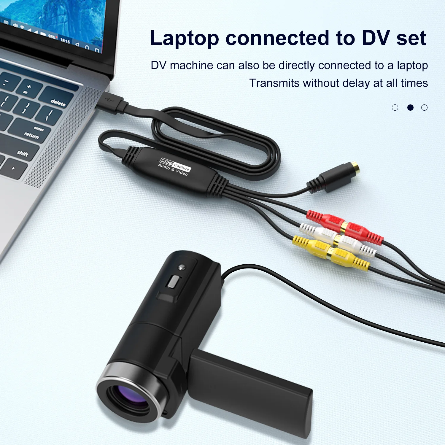 Universal RCA AV to USB Video Audio Capture Card - 1080P/30Hz Video Grabber & Recorder for Home Entertainment Systems