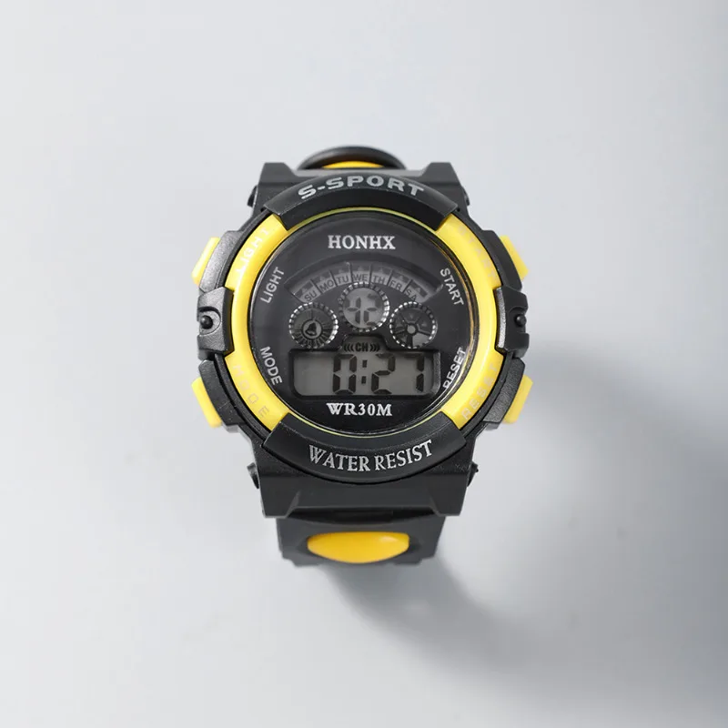 Waterproof LED Digital Sports Watch with Silicone Strap