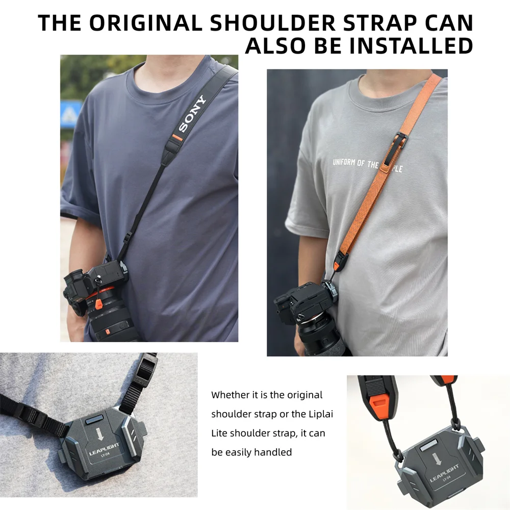 LEAPLIGHT DSLR Camera Base Adapter Quick Release System Camera Strap Mount For Sony Canon Fuji Nikon PD