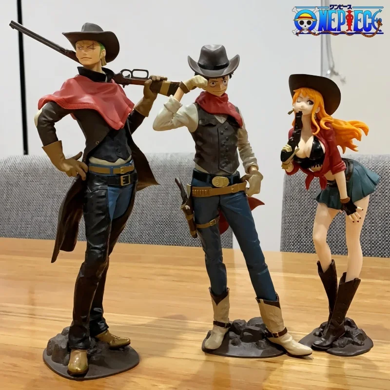 

Original Anime One Piece Figure Pvc Cowboy Nami Action Figures Collectible Model Decorations Doll Toys Model Toy Gift
