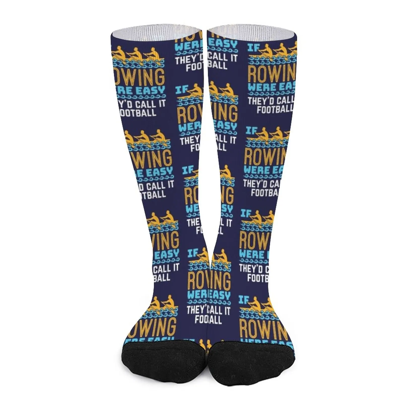 If Rowing Were Easy They'd Call It Football Socks socks for woman Men cycling socks