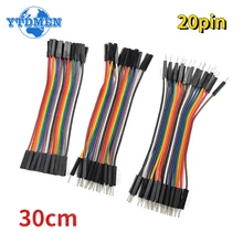 20Pin Dupont 라인 남성-남성 여성-여성 남성-여성 점퍼 와이어 케이블 Arduino DIY 키트 용 10cm 20cm 30cm
