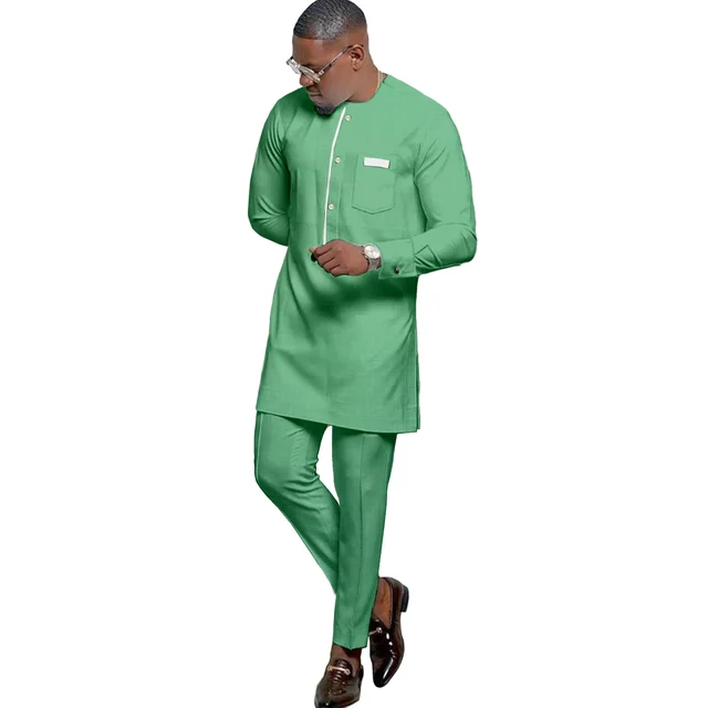 Mustapha Long Sleeve Dashiki Outfit