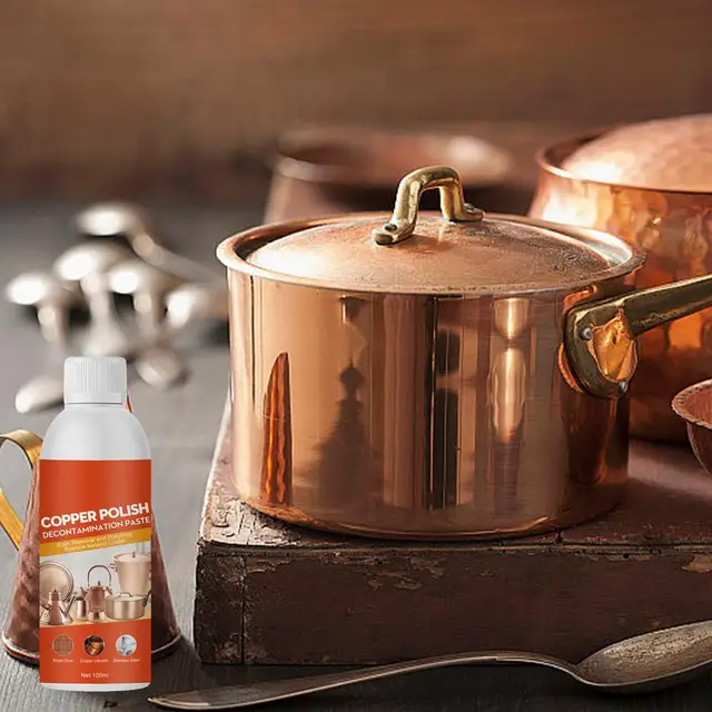 100ml Copper polish decontamination paste Copper Brass Cream Cleaner  without Scratching Clean furniture & copperware kitchen Pot - AliExpress