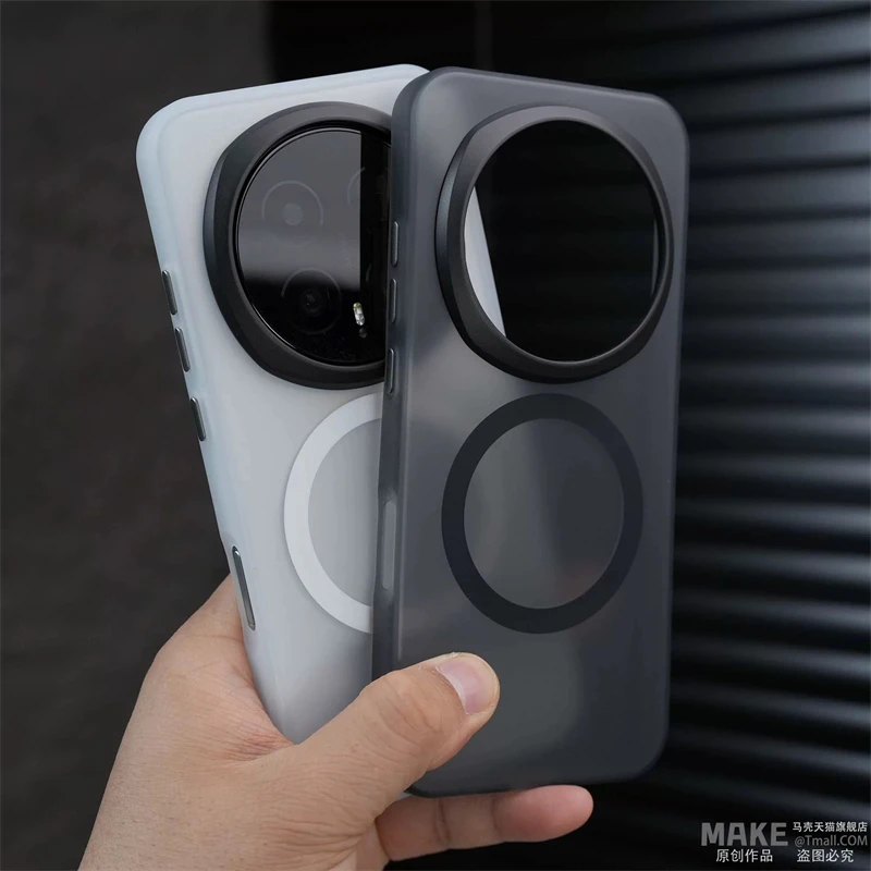 Shockproof Magnetic Skin Feel Matte Transparent Acrylic Case - Hard Back Cover with MagSafe Compatibility